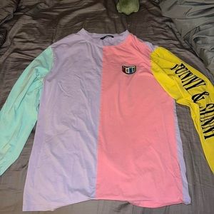 Color Block Pastel Leightweight Longsleeve